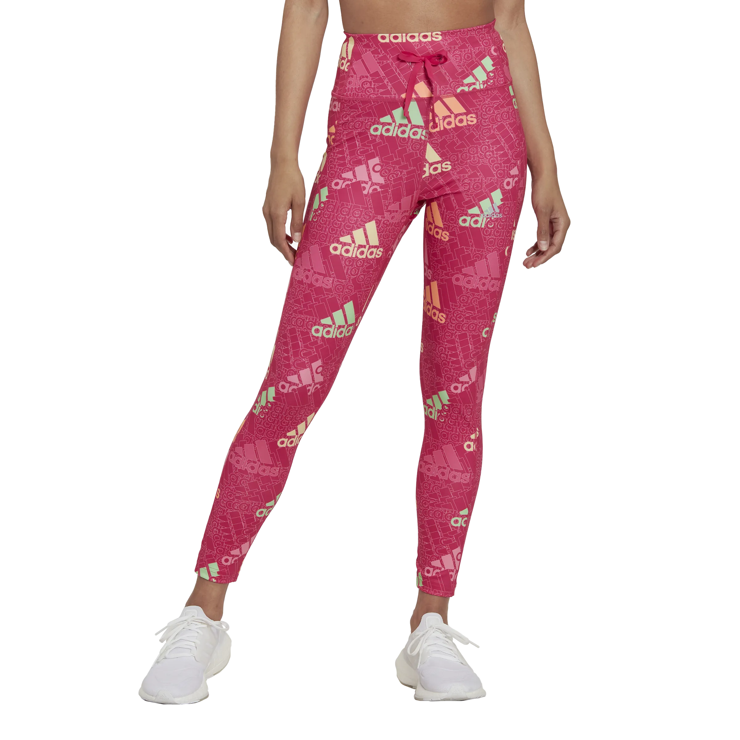 adidas Brand Love 7/8 Running Tights - Womens - Pink