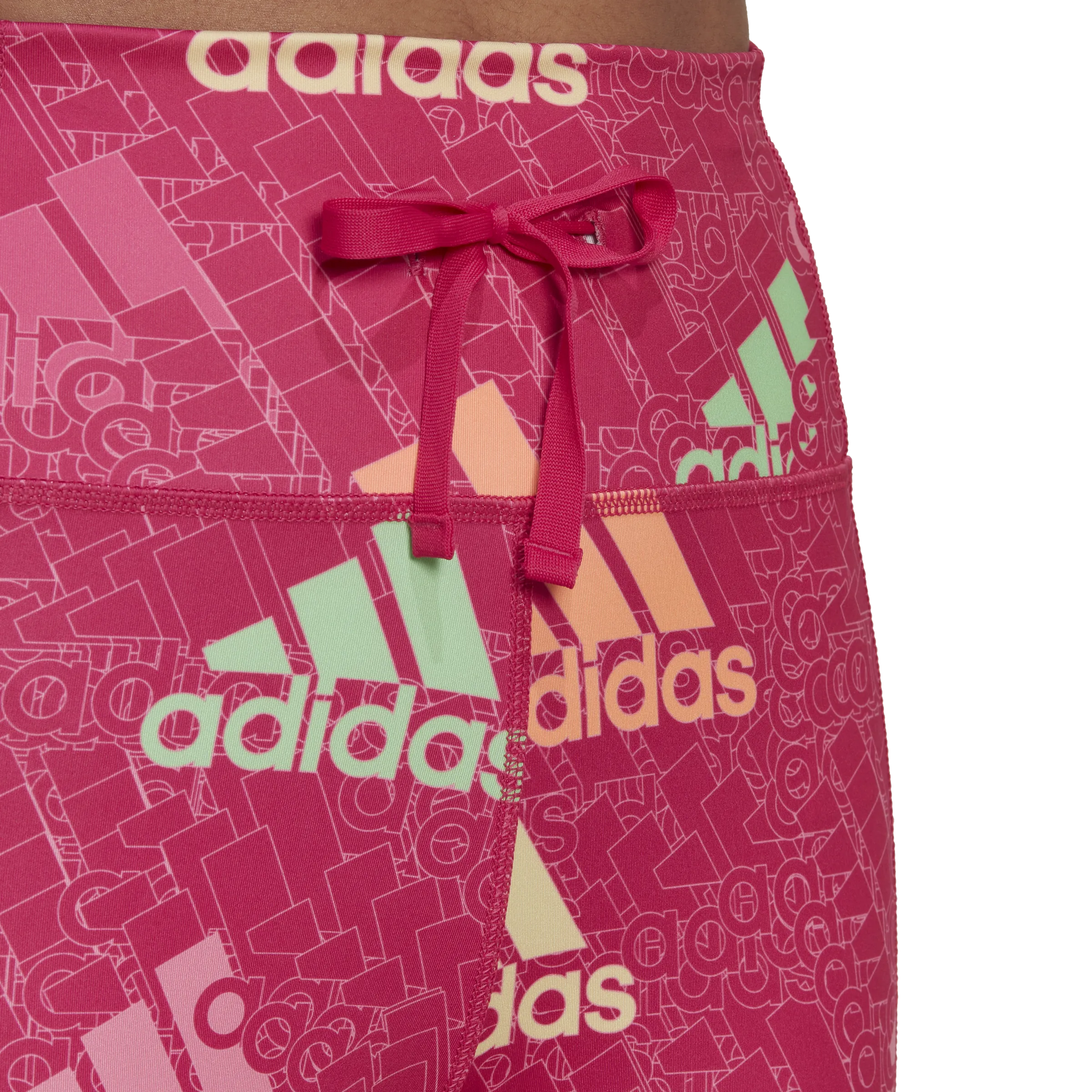 adidas Brand Love 7/8 Running Tights - Womens - Pink