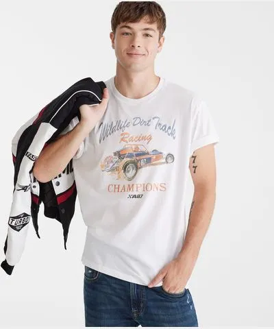 Aeropostale Dirt Track Racing Graphic Tee