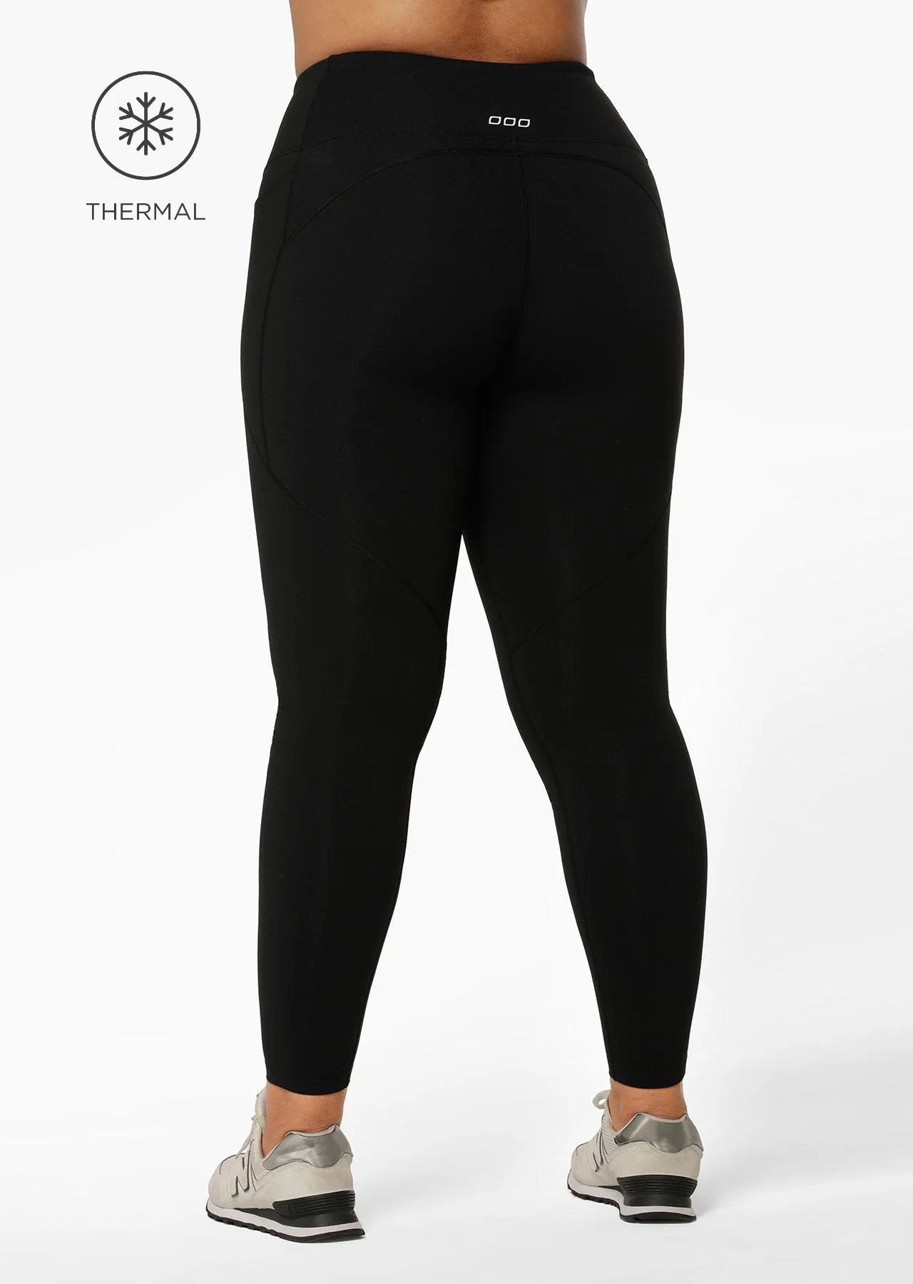 Amy Thermal Phone Pocket Full Length Leggings | Black | Tights and Leggings | Lorna Jane Australia