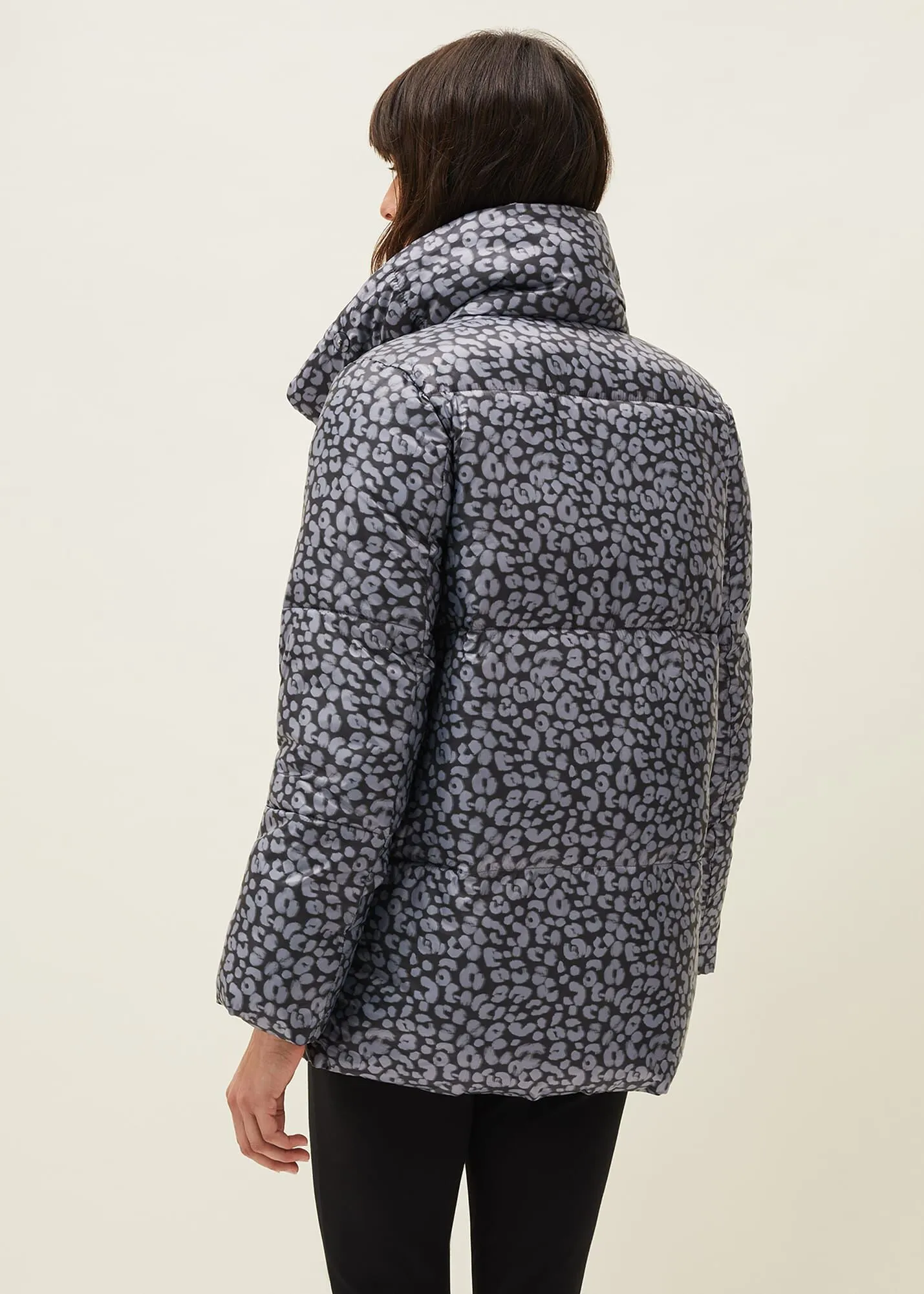 Anny Animal Print Puffer Coat