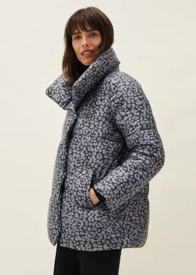 Anny Animal Print Puffer Coat