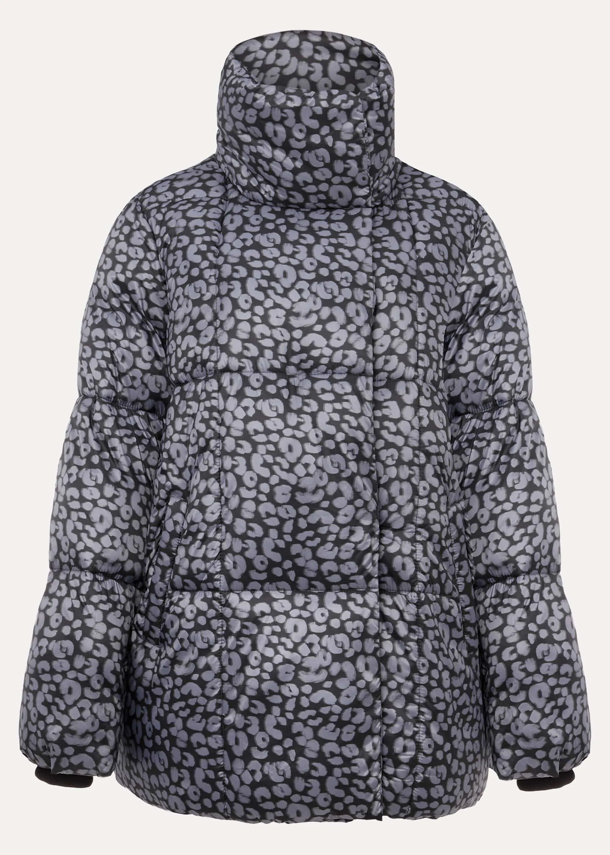 Anny Animal Print Puffer Coat