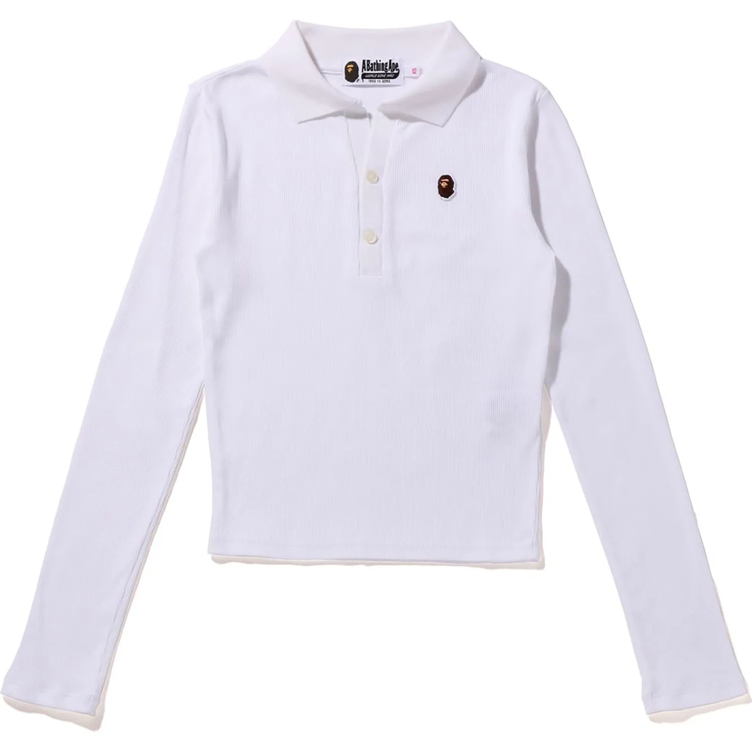 APE HEAD ONE POINT RIB L/S POLO LADIES