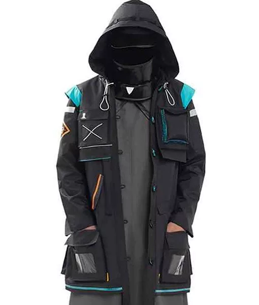 Arknights Doctor Coat - Rhodes Island Black Cotton Coat With Hood