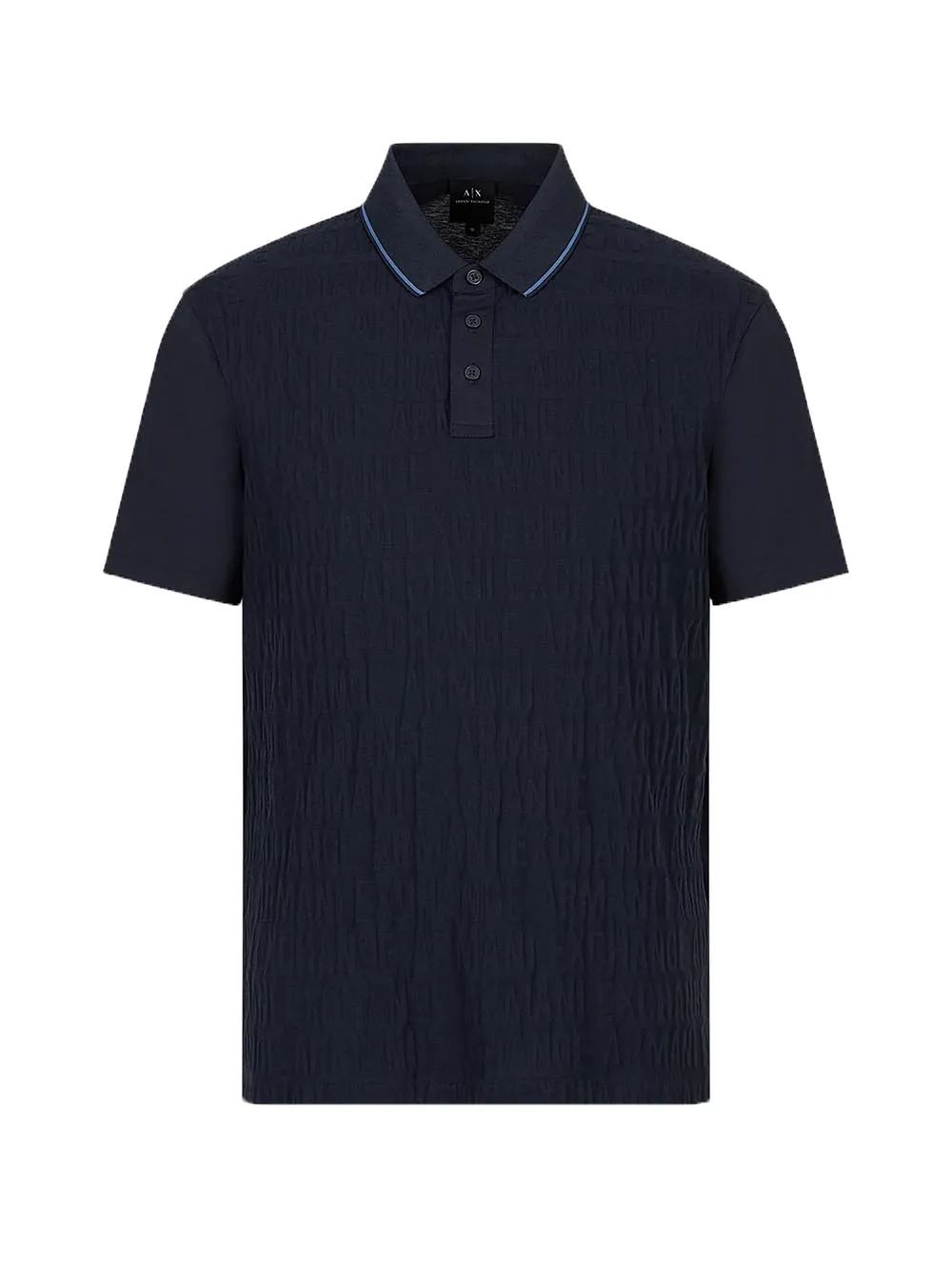 Armani Exchange Polo Uomo 3rzffe Zj2zz Blu