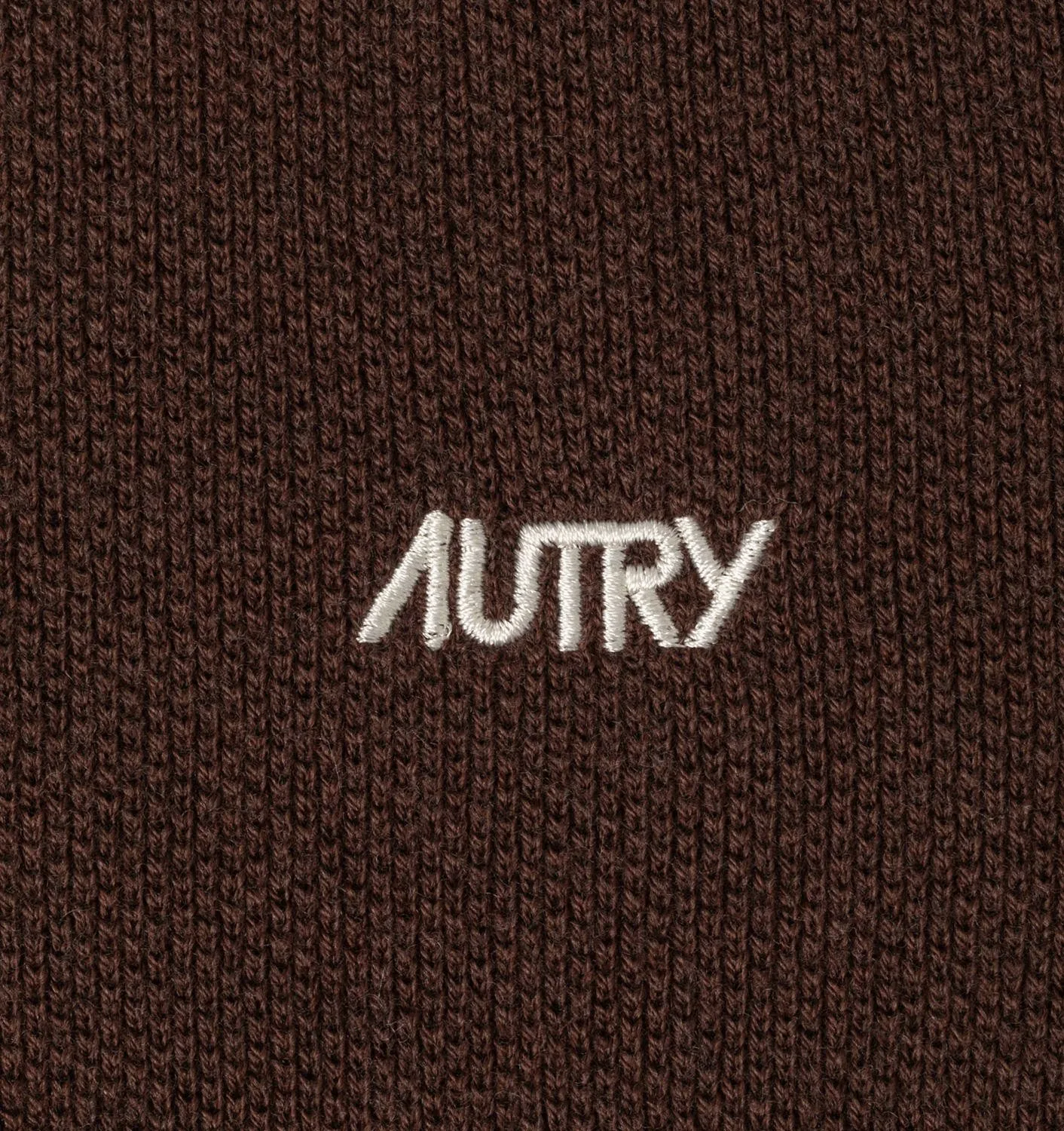 AUTRY APPAREL WOMANPOLO IN BROWN KNIT