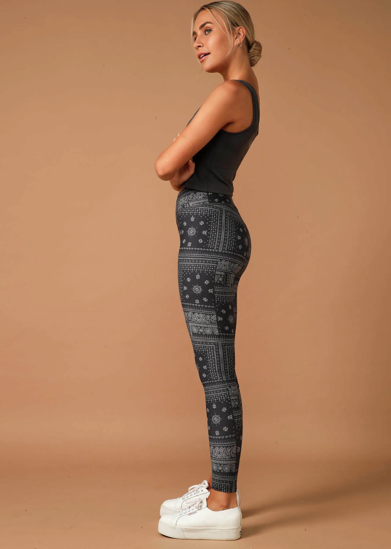 Bandana Paisley Full Length Leggings | Print | Tights and Leggings | Lorna Jane Australia