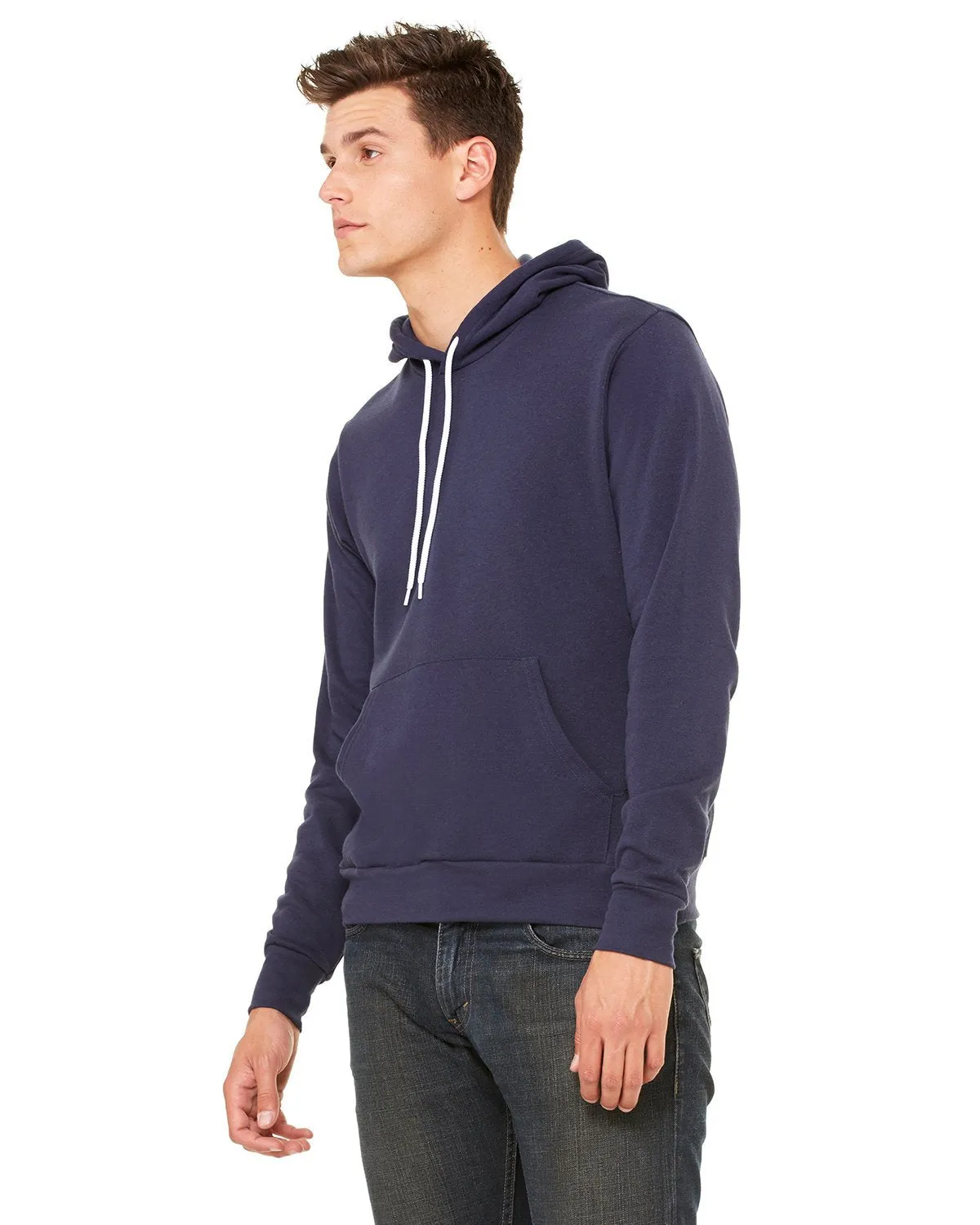 Bella + Canvas Unisex Sponge Fleece Pullover Hoodie 3719 Navy