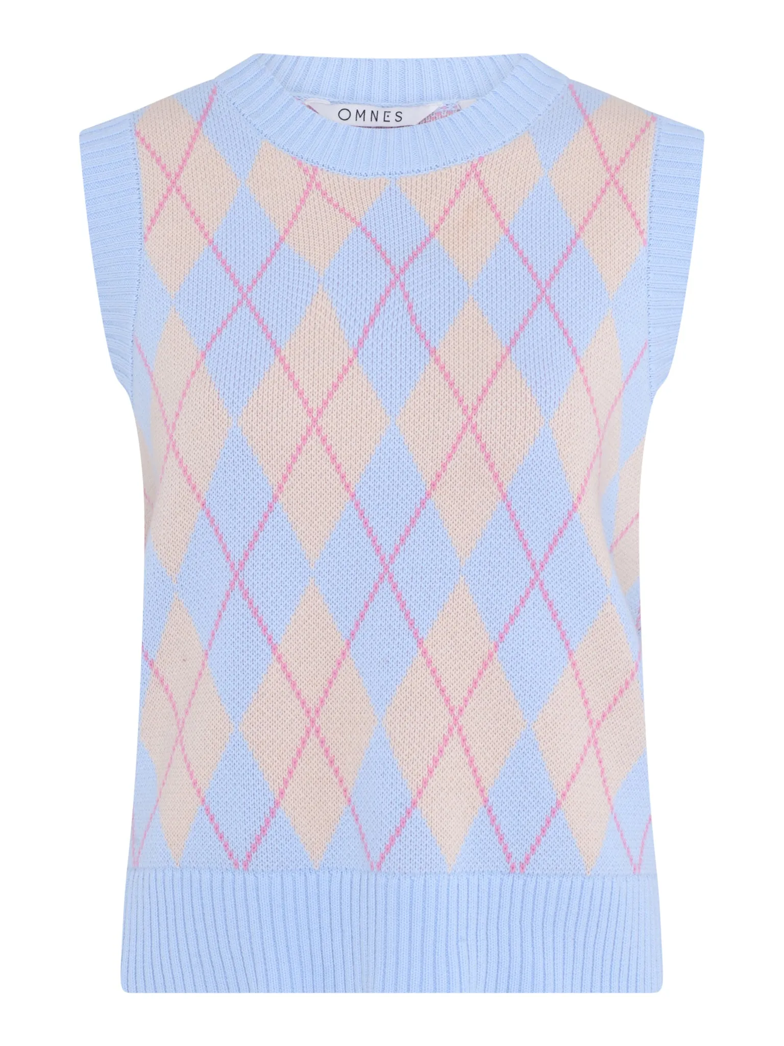 Bobbi Large Check Knitted Vest