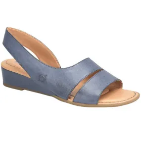 Born Crista Wedge Sandal Navy (Women's)