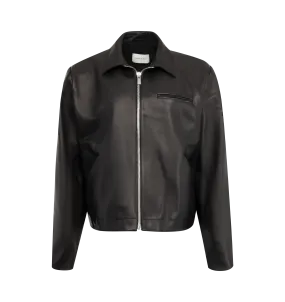 BOXY LEATHER JACKET (WOMENS)