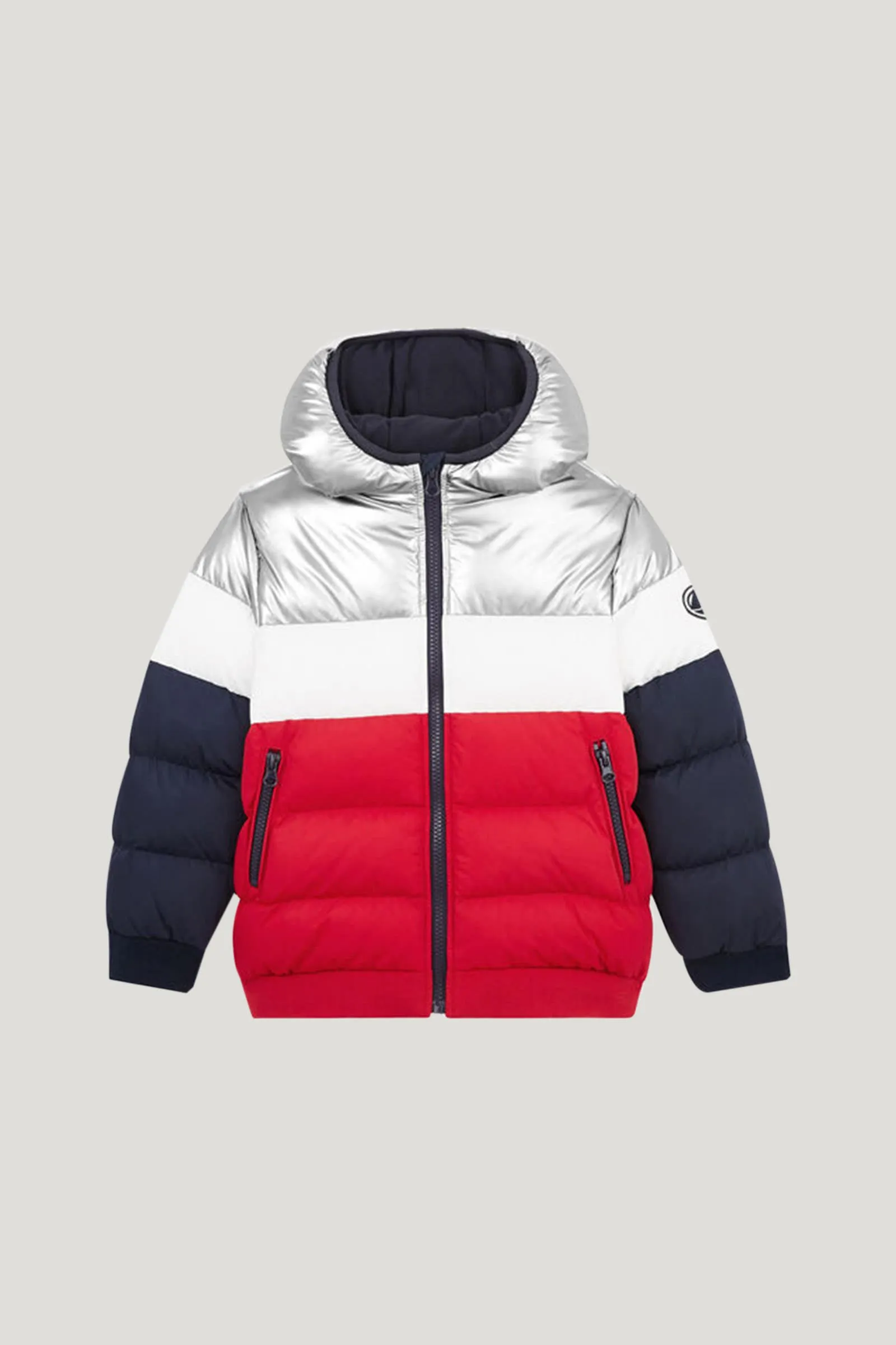 Boy's Multi Color Block Sporty Padded Jacket