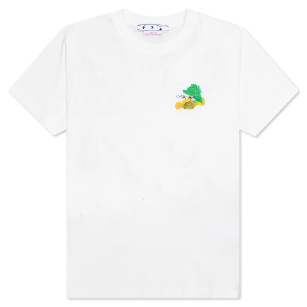 Brush Arr Slim S/S Tee - White/Multi