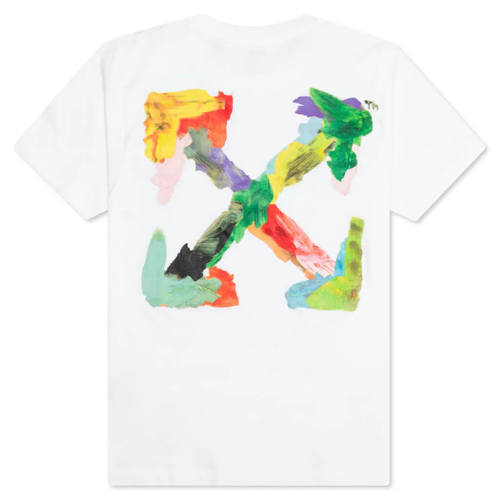 Brush Arr Slim S/S Tee - White/Multi