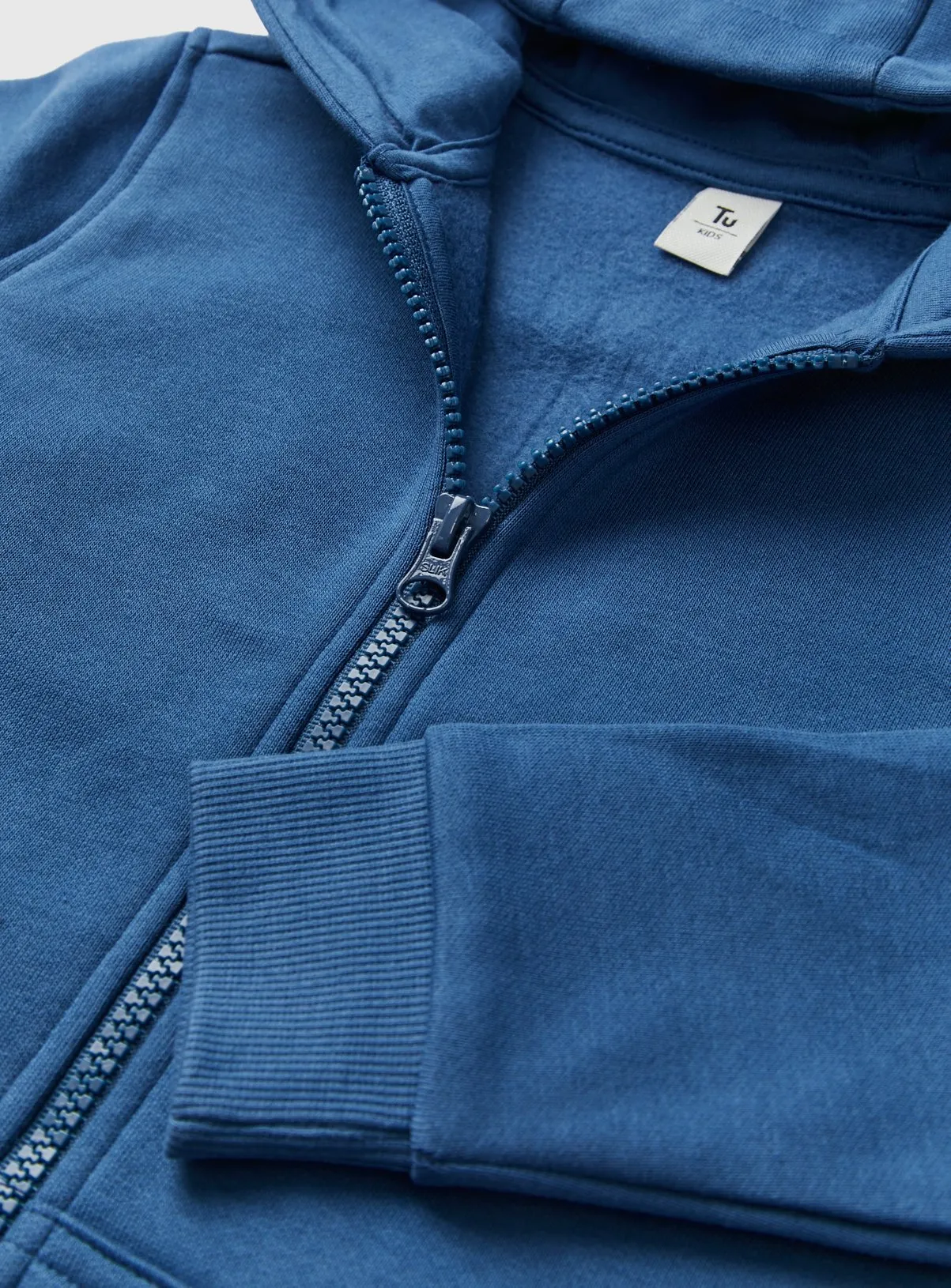 Buy Blue Zip-Through Hoodie 7 years | Jumpers and hoodies | Tu