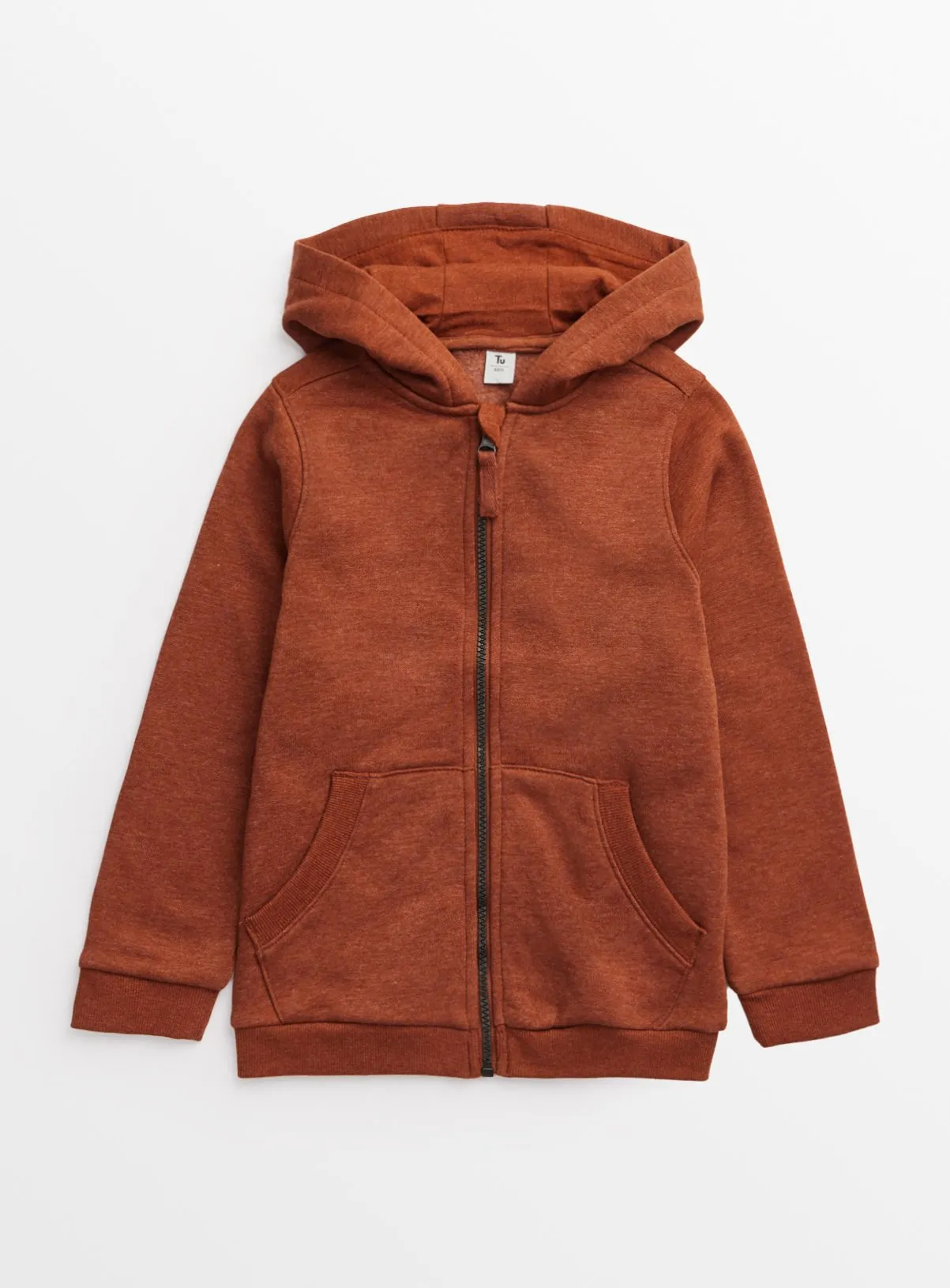 Buy Brown Zip Through Hoodie 13 years | Jumpers and hoodies | Tu