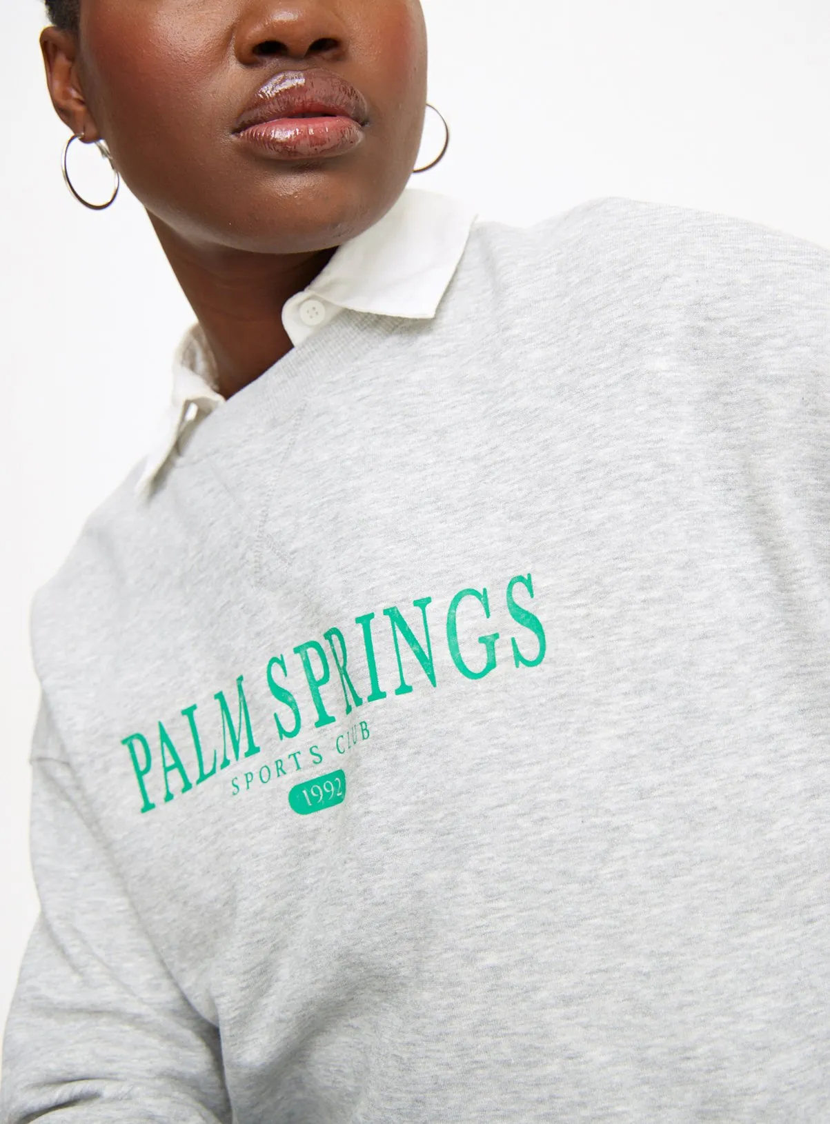 Buy Grey Oversized Palm Springs Sweatshirt XL | Hoodies and sweatshirts | Tu