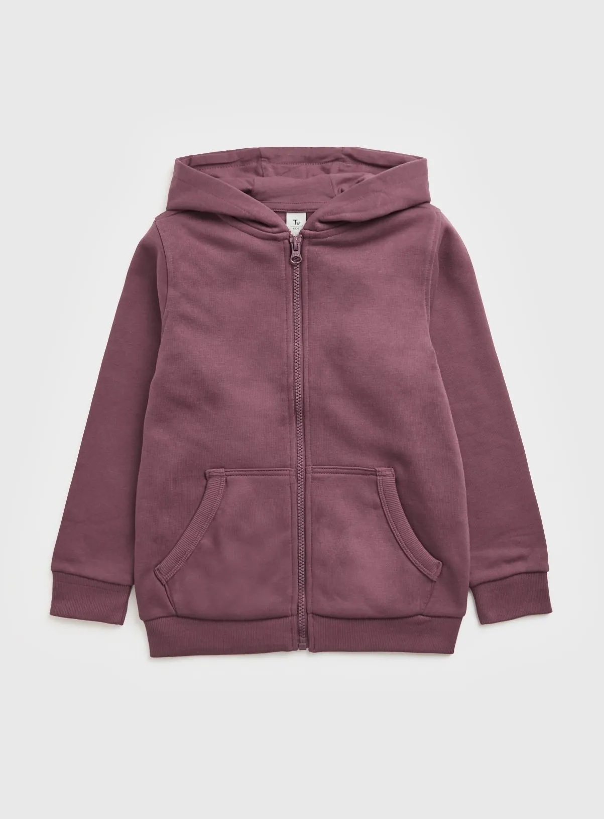 Buy Purple Zip Through Hoodie 12 years | Jumpers and hoodies | Tu