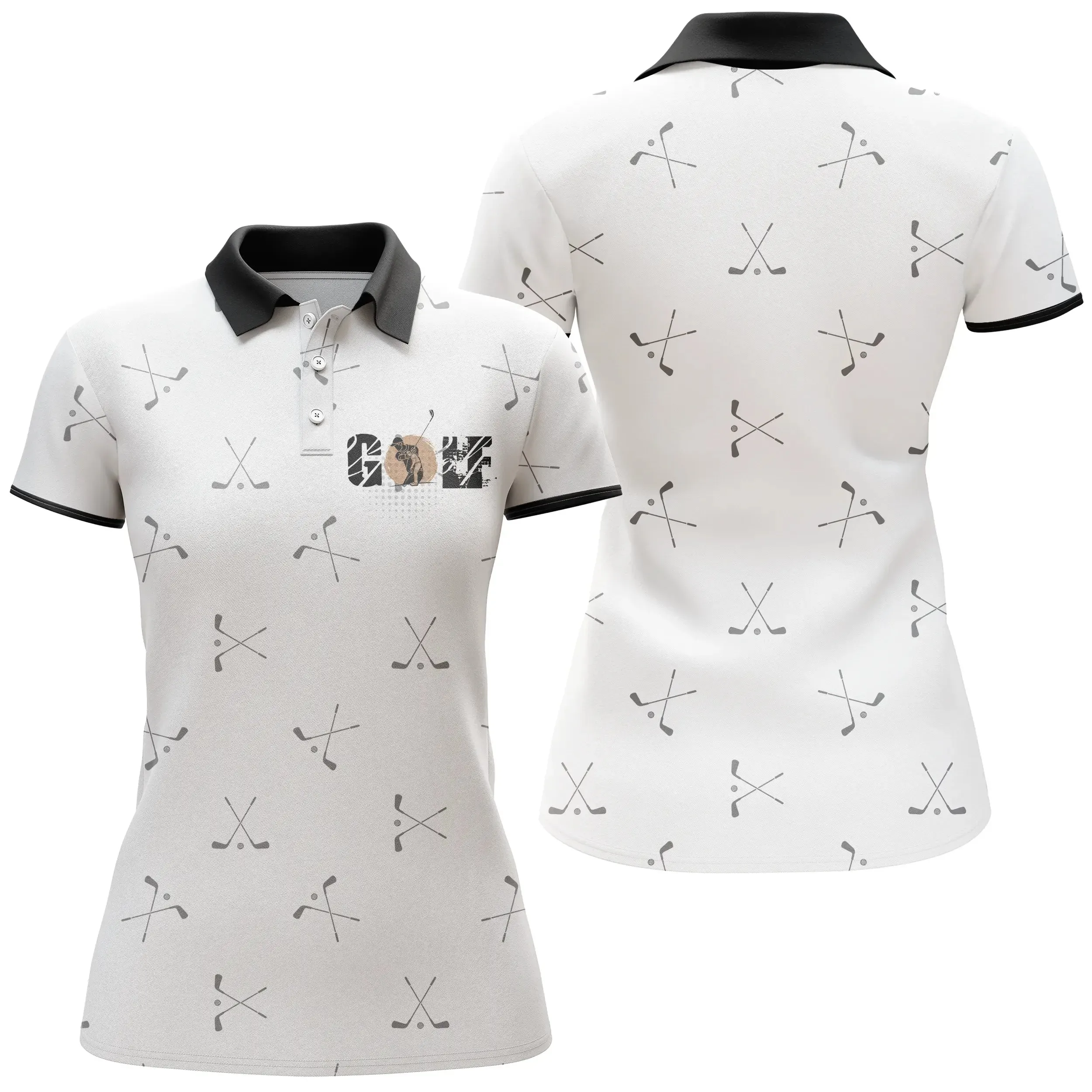 Chiptshirts Polo De Golf, Cadeau Original Fan De Golf, Motif Club De Golf - CT15082221