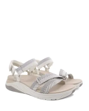 Dansko Womens Racquel Sport Sandal- Sand Herringbone Webbing