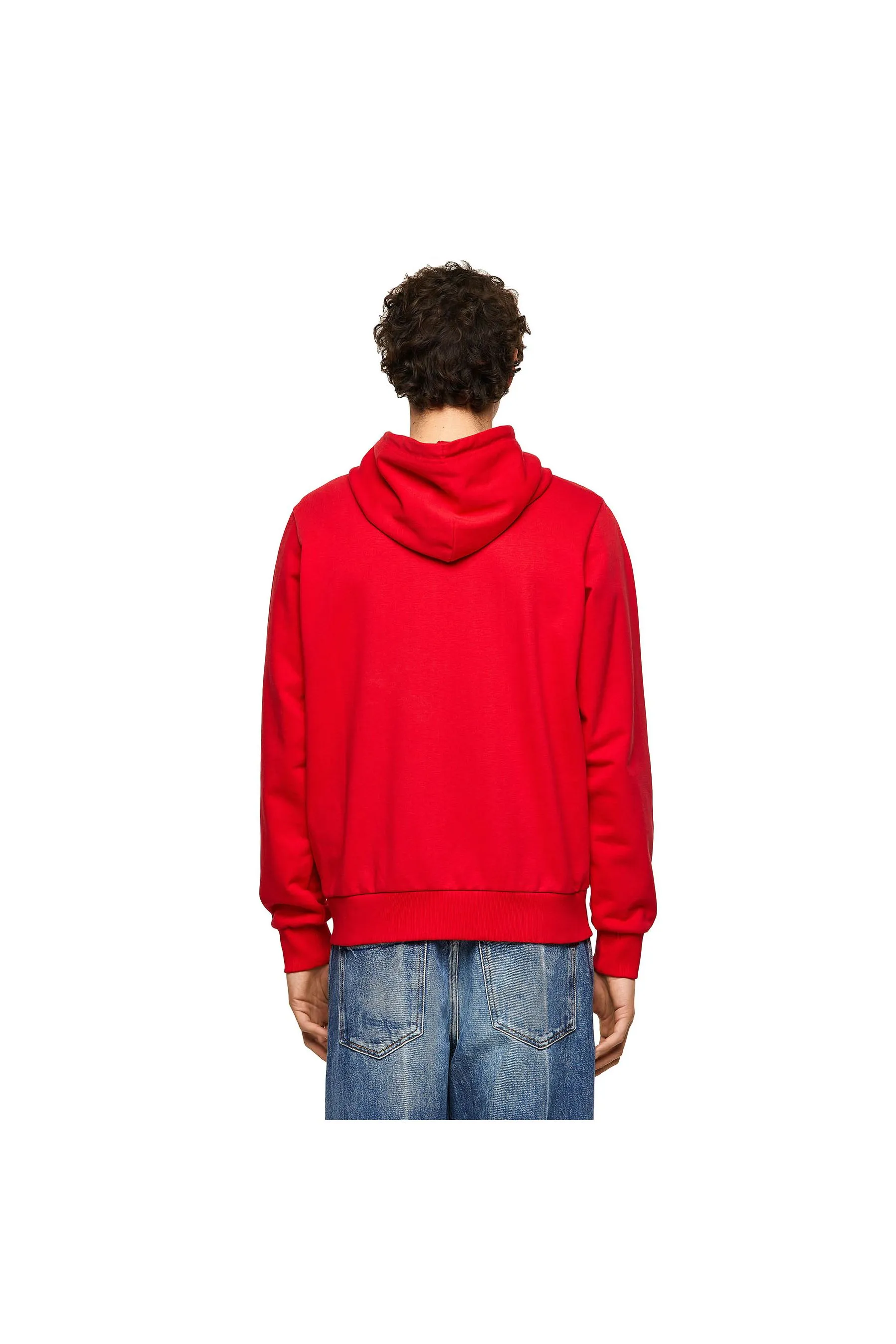 Diesel S-Girk-Hood-Zip-K1 Felpa Red Men Hoodies|akgalleria.com