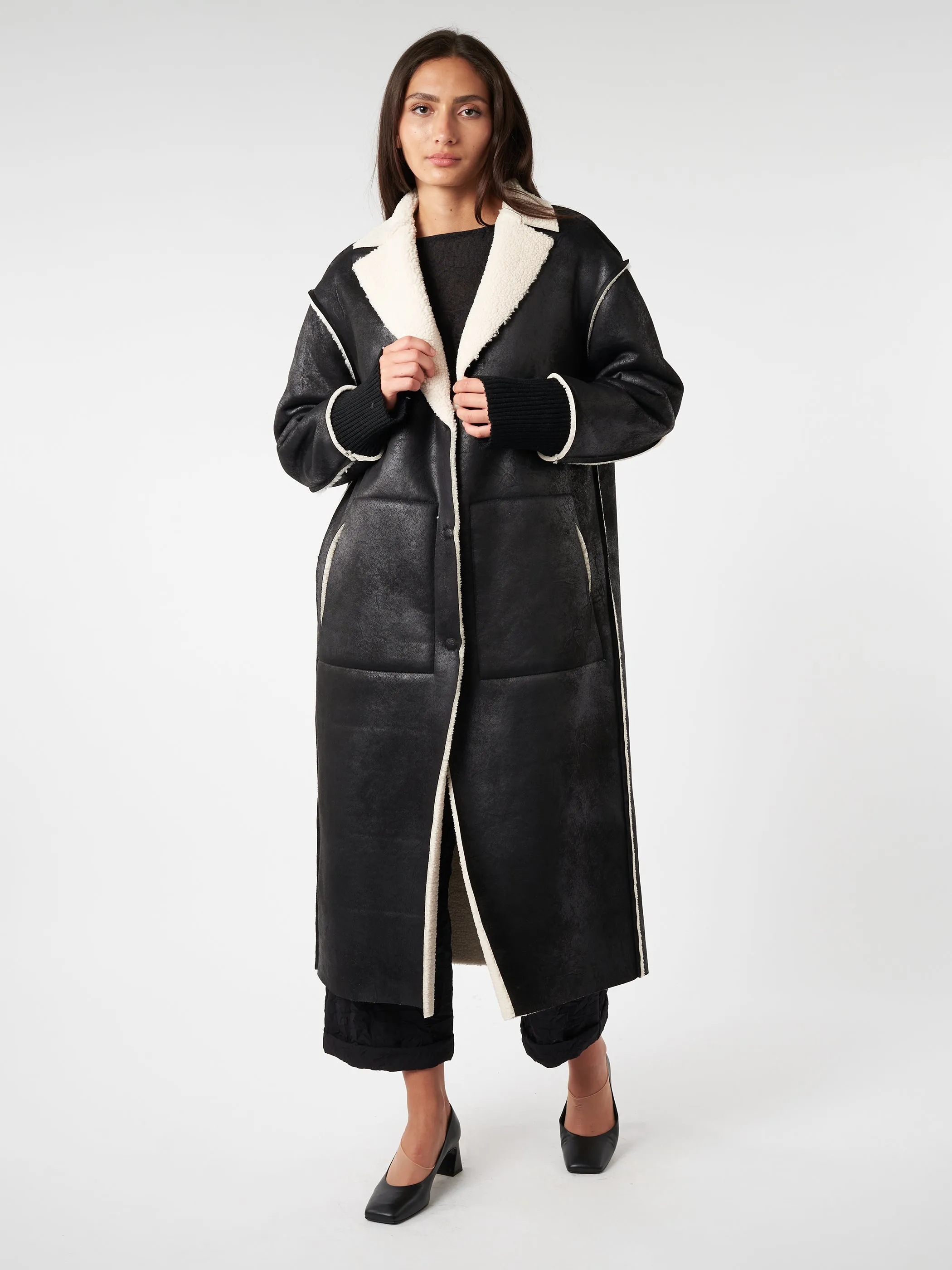 Eco-Shearling Coat