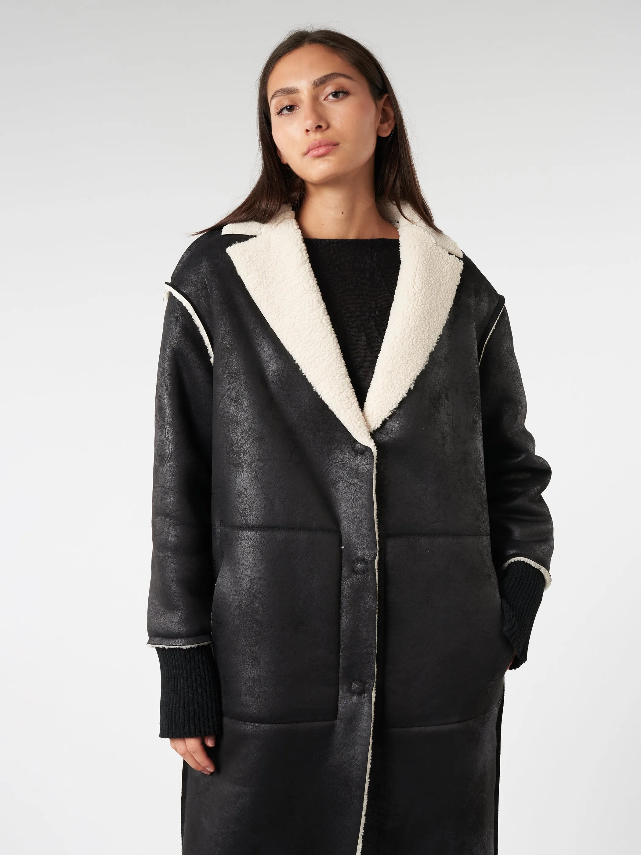 Eco-Shearling Coat