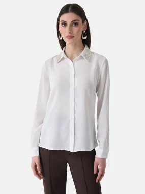 Embelished Collar Shirt