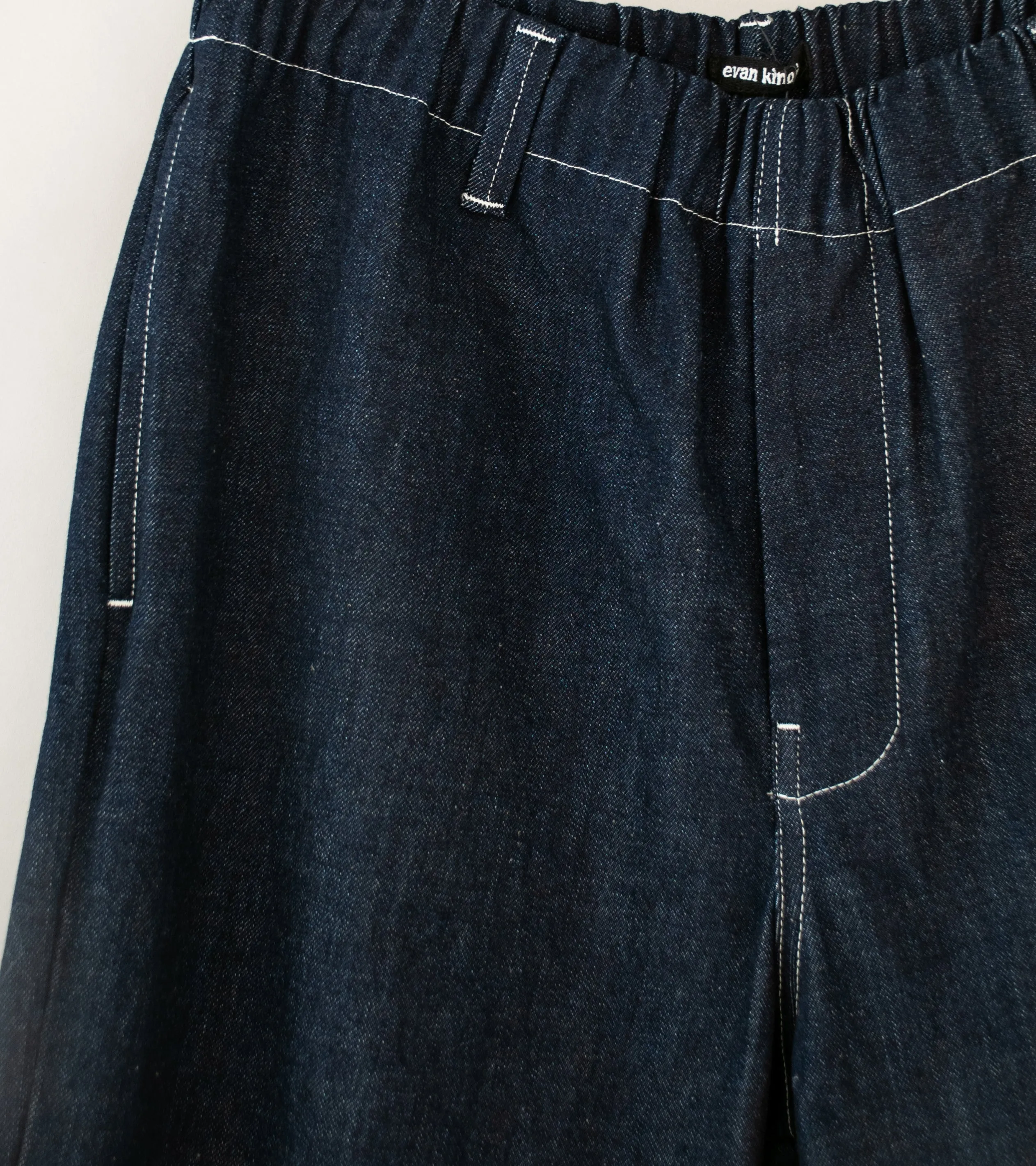 Evan Kinori 'Elastic Pant' (Indigo Organic Cotton Denim)