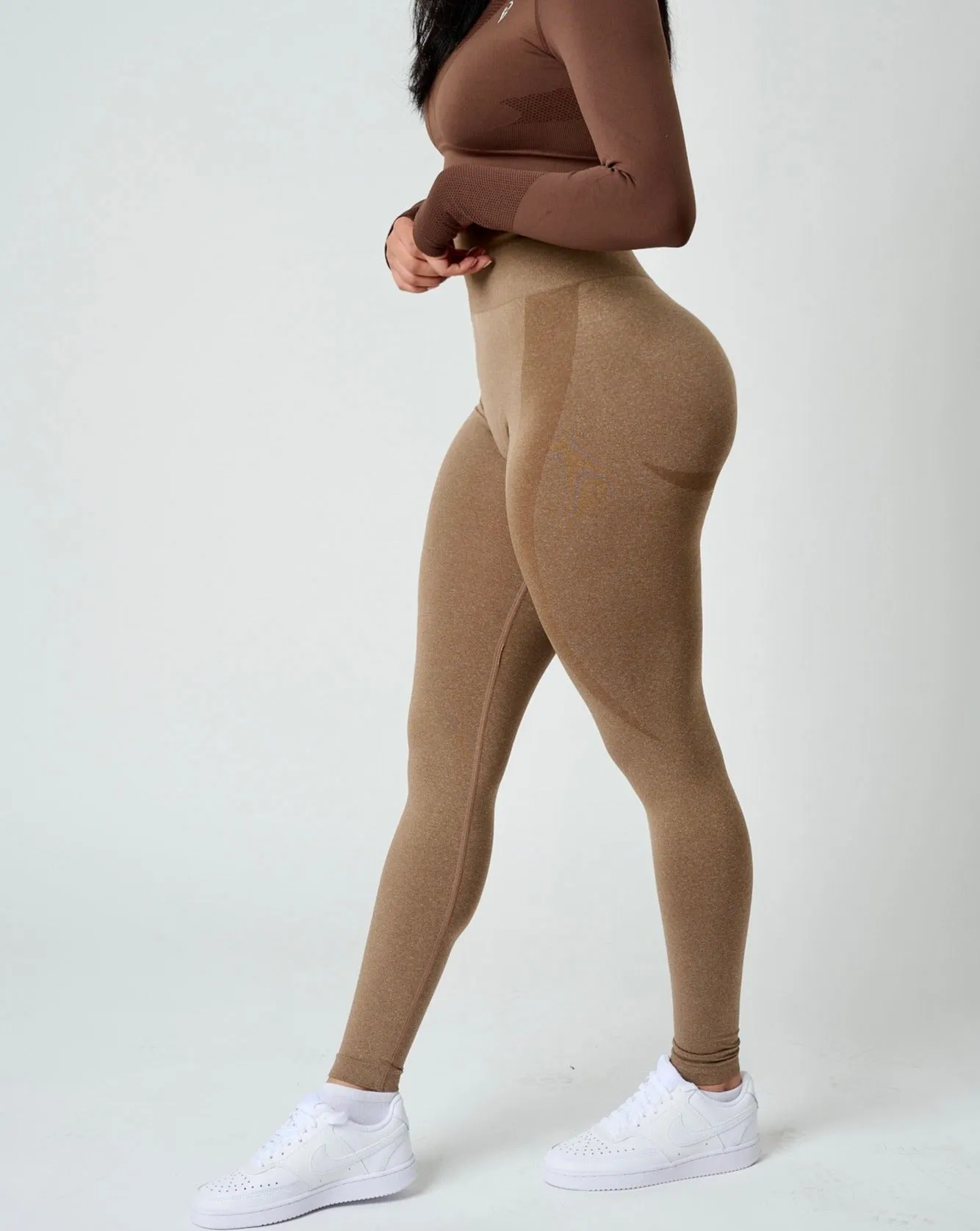 Fiorela Curve Leggings - Mocha