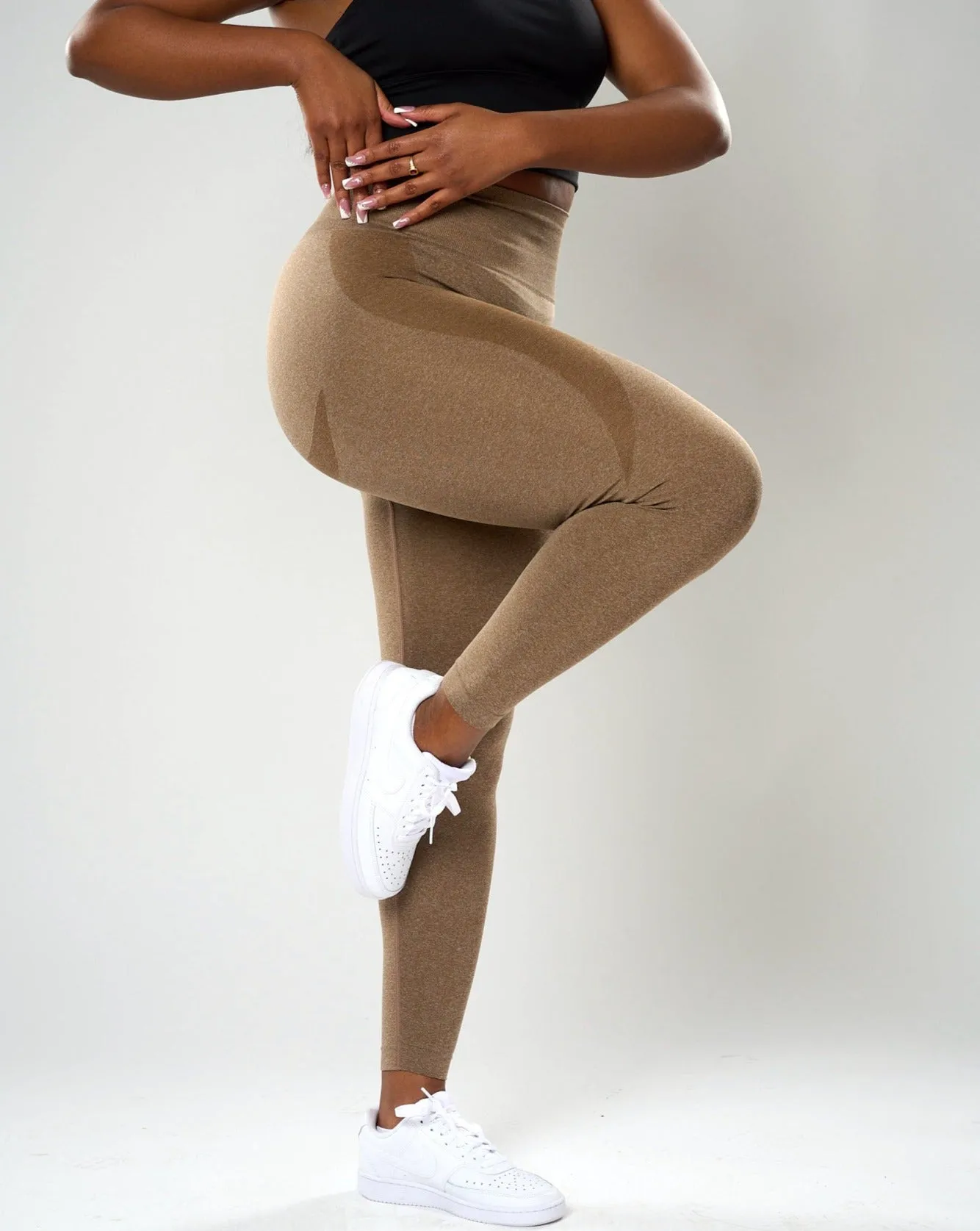 Fiorela Curve Leggings - Mocha