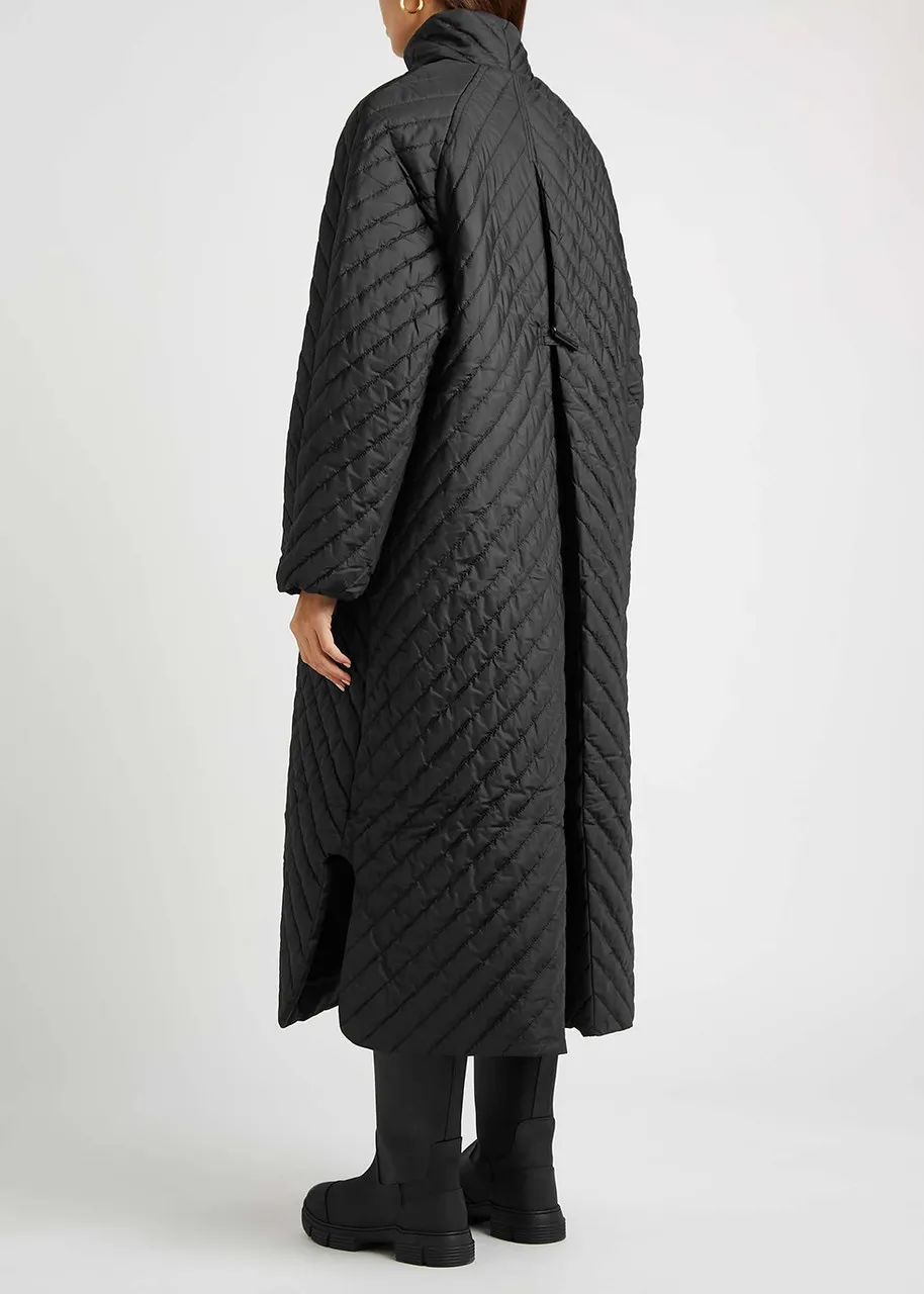 GANNI Quilted shell coat  
                         
                     
                