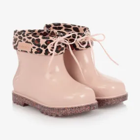 Girls Pink Jelly Boots