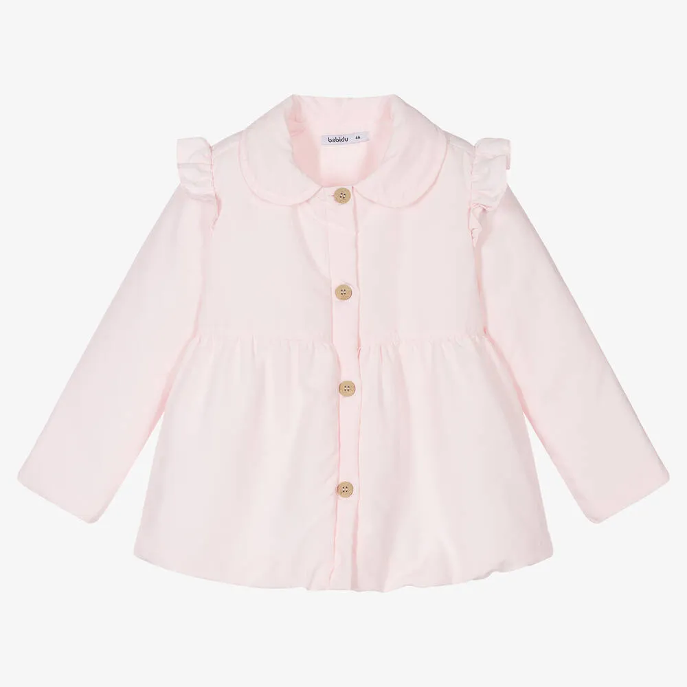 Girls Pink Padded Coat