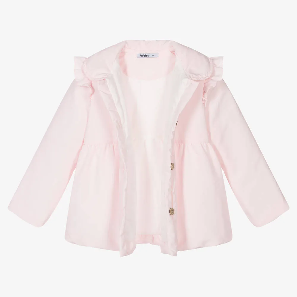 Girls Pink Padded Coat