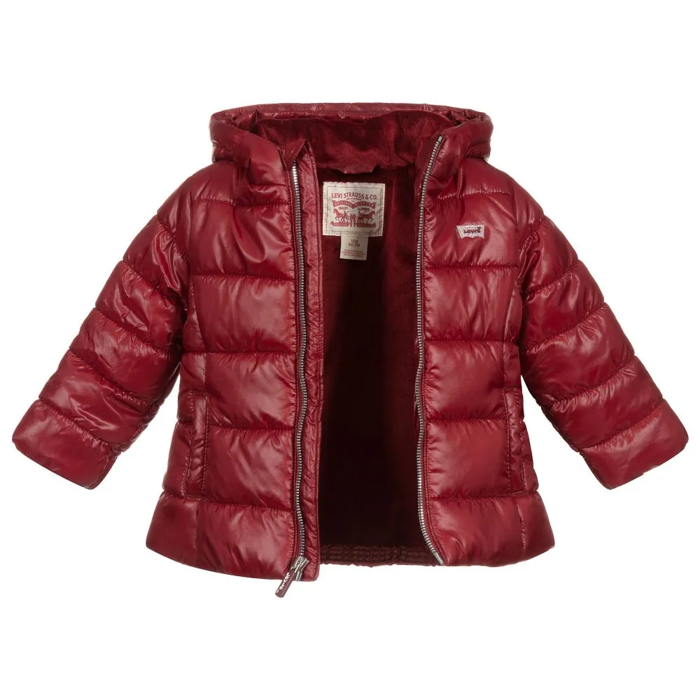 Girls Red Padded Coat