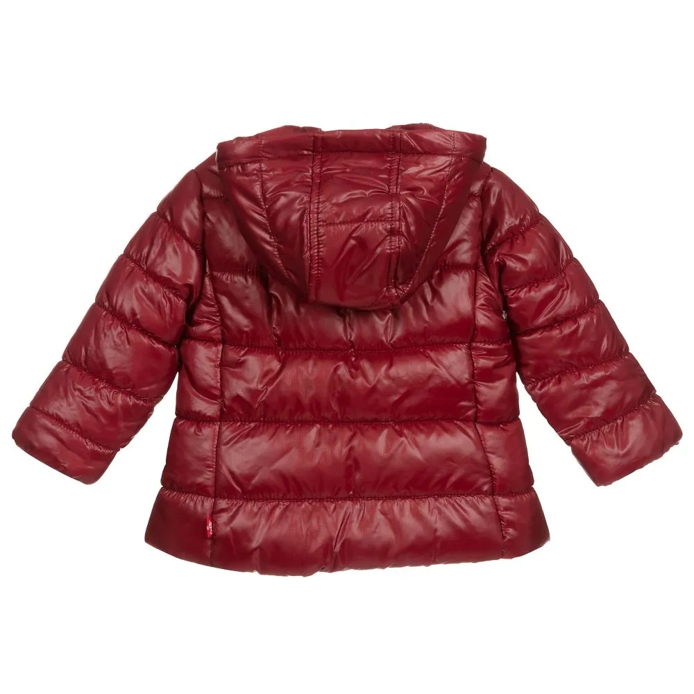 Girls Red Padded Coat