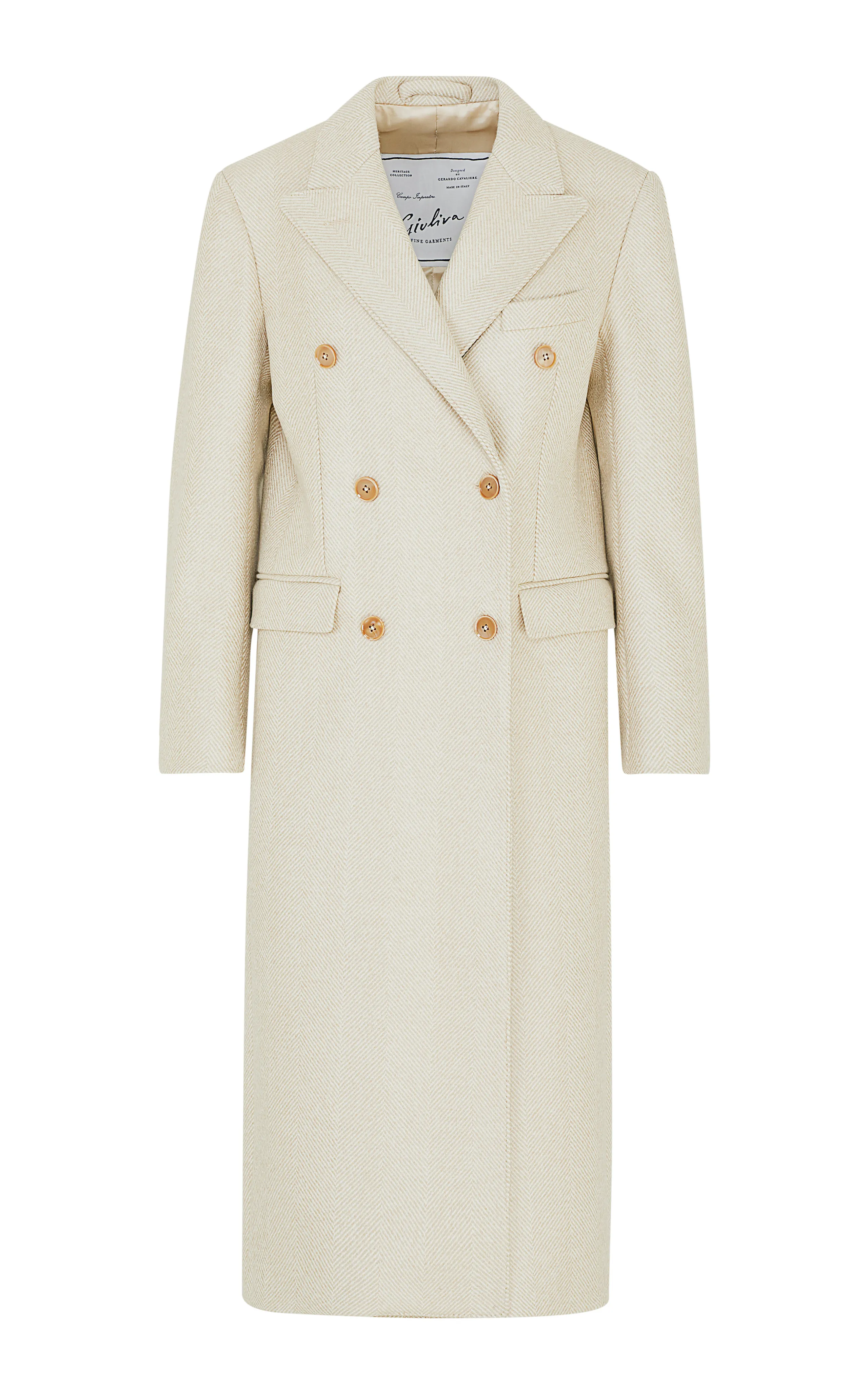 Giuliva Heritage The Cindy Wool-Herringbone Coat