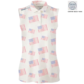 Golf Flag Women's Sleeveless Polo