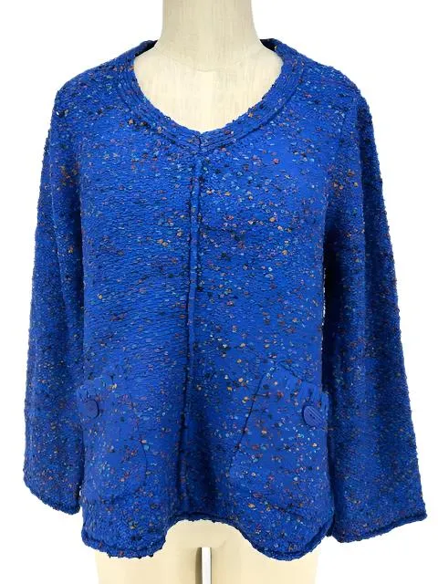 Habitat Confetti Yarn Swing Pocket Pullover/Sapphire