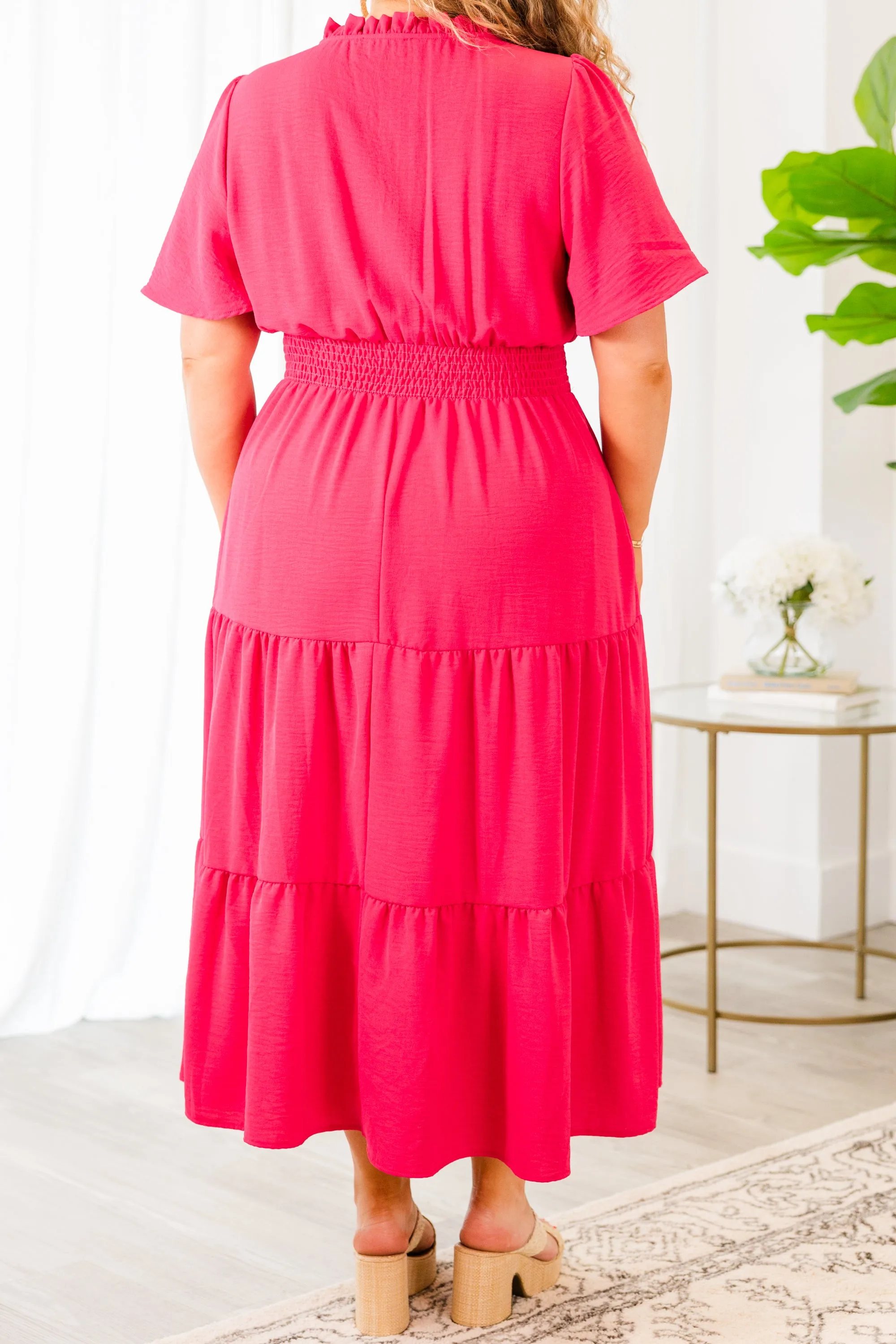 Happy To Be Me Dress, Fuchsia