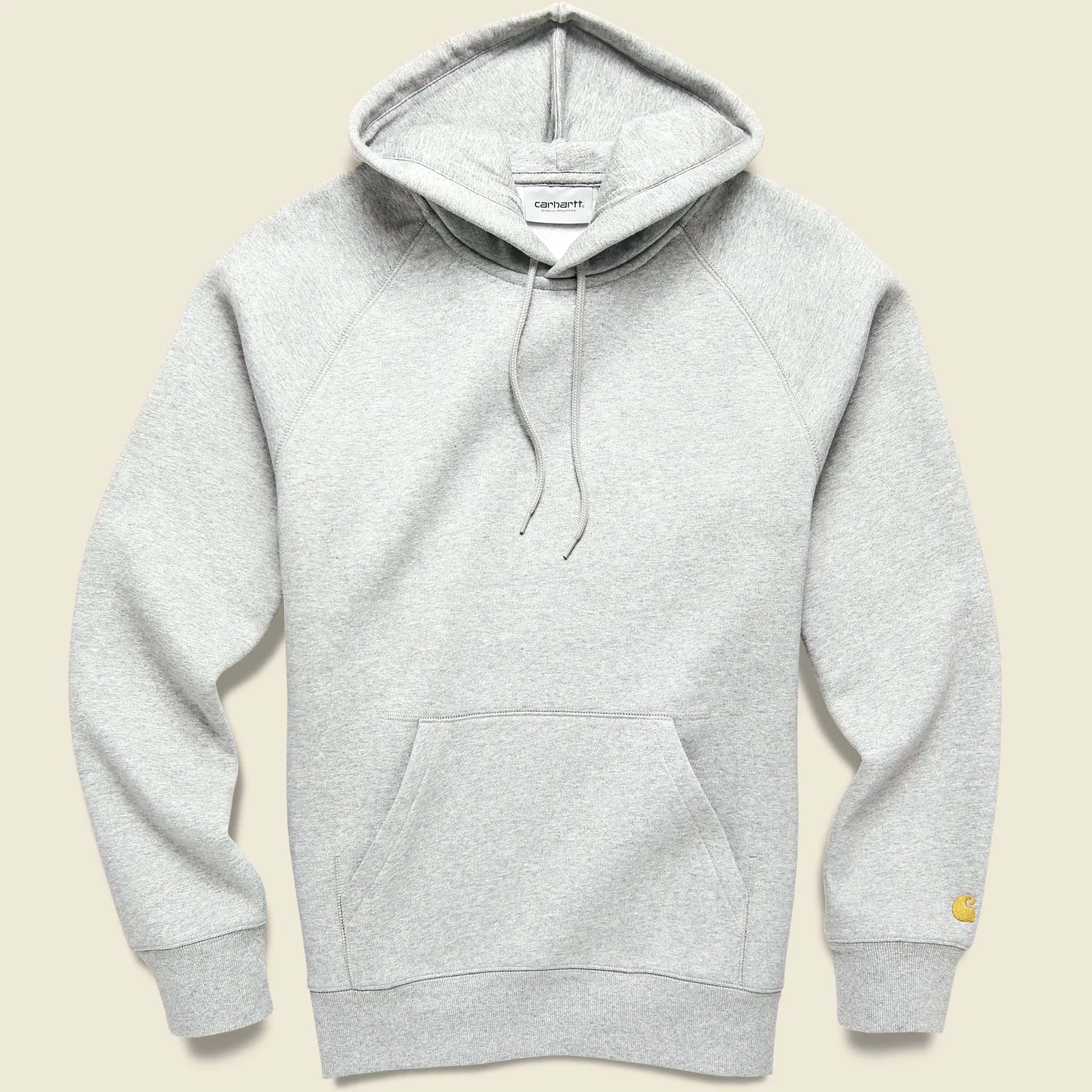 Hooded Chase Sweatshirt - Ash Heather/Brown