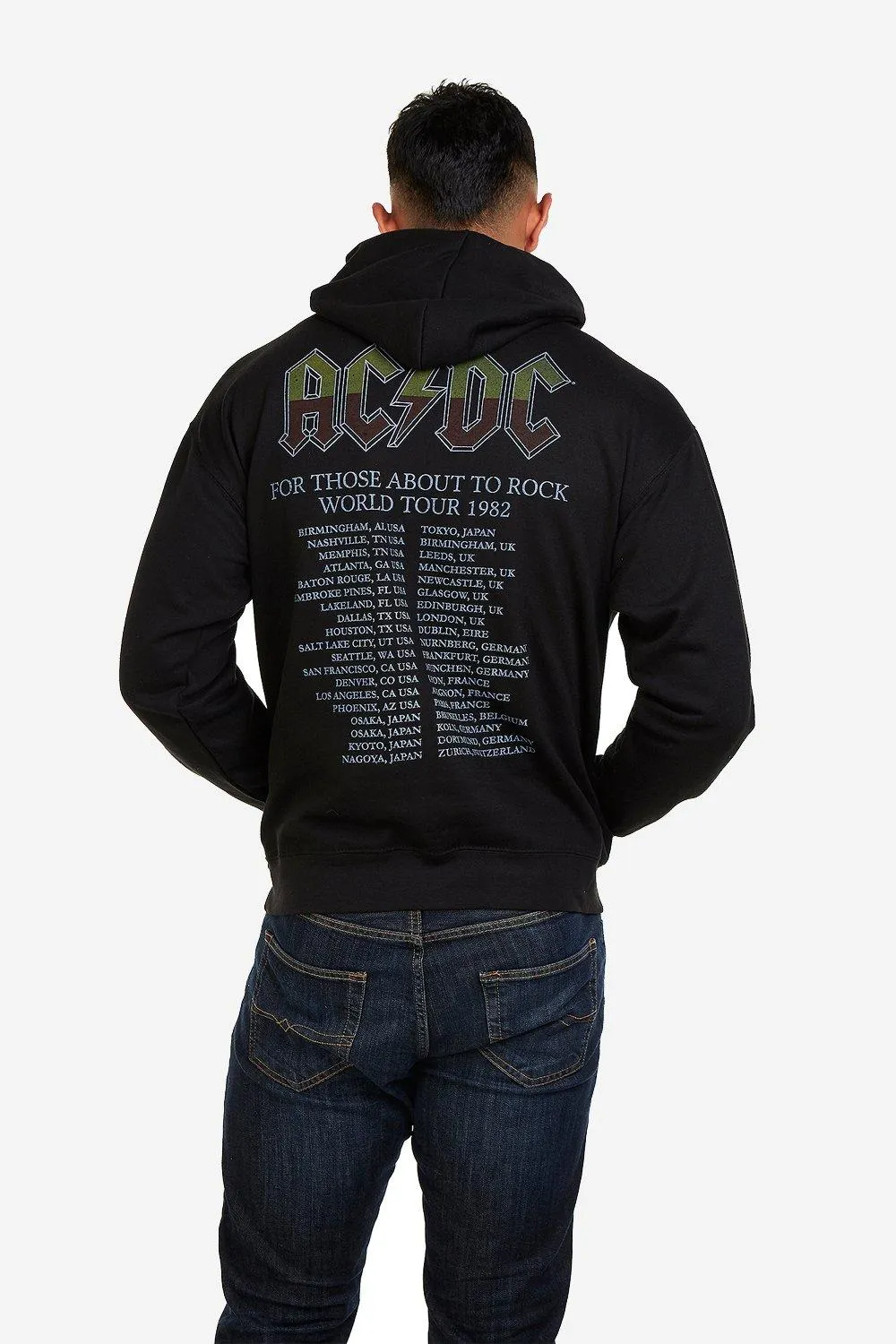 Hoodies & Sweatshirts | About To Rock Tour Mens Hoodie | AC/DC