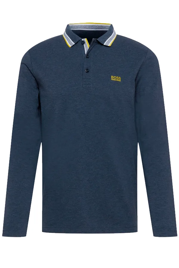 Hugo Boss L/S Piqué Polo Regular Marine