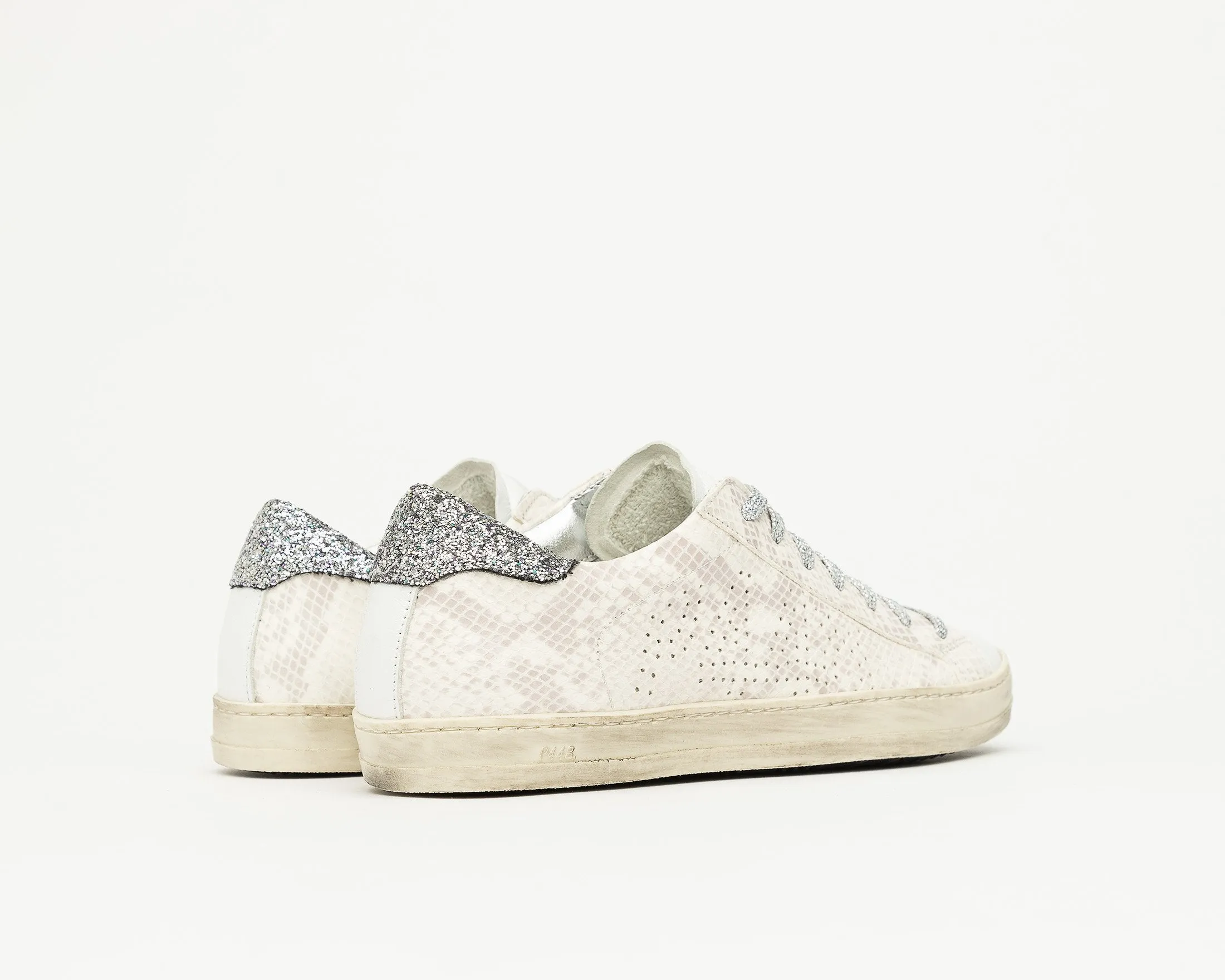 John Sunset Lilac Embossed Python Sneaker