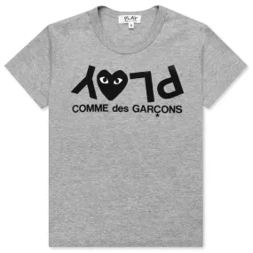 Kid's Inverted Text T-Shirt - Grey