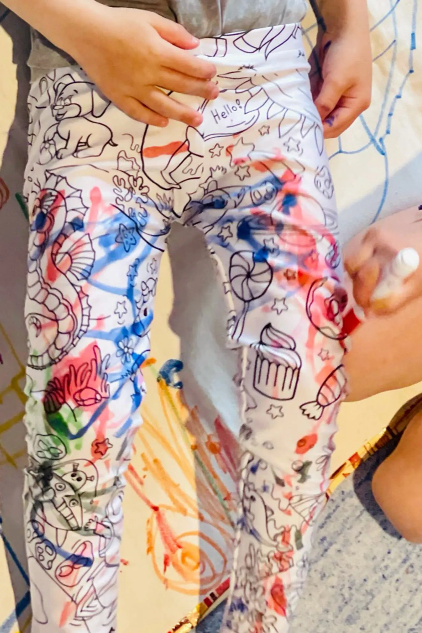 Kids Leggings in Coloring Book