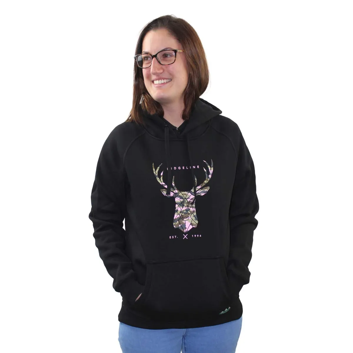 Ladies Deer Print Hoody