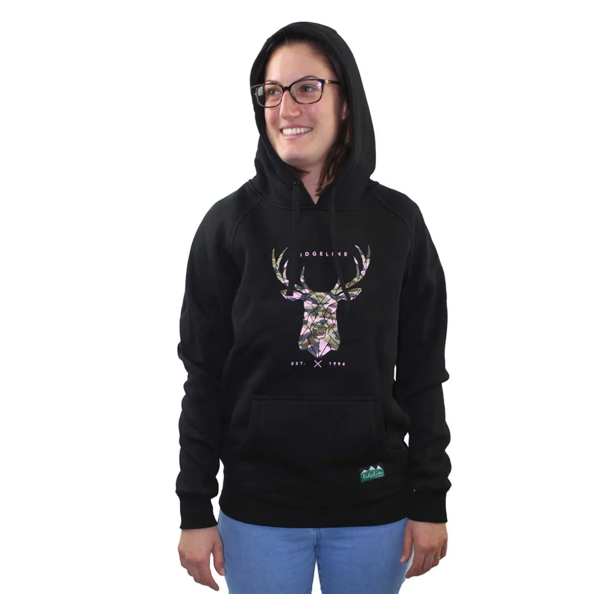 Ladies Deer Print Hoody